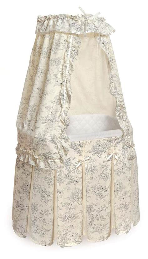 Badger Basket Majesty Baby Bassinet with Canopy, Black Toile - Walmart.com