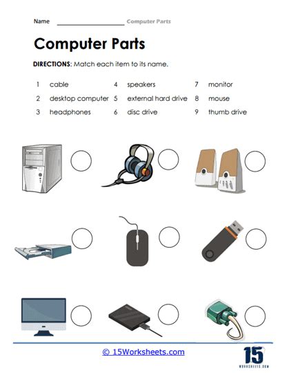 Computer Parts Worksheets - 15 Worksheets.com