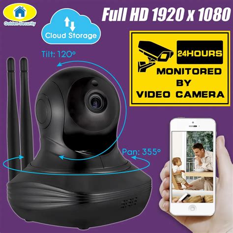 Golden Security 1080P Full HD Cloud Storage Wireless WiFi Camera Security IP CCTV Camera WiFi ...