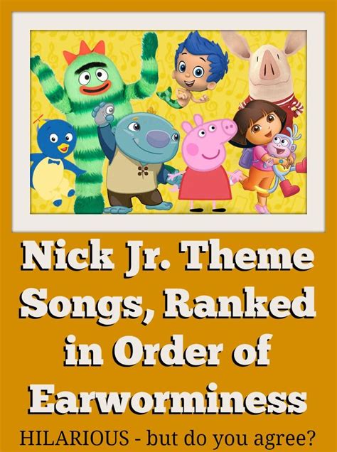 Nick Jr. Theme Songs, Ranked in Order of Earworminess - which cartoon ...