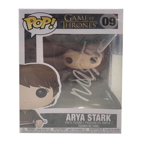 Arya Stark Game Of Thrones Autographed Funko "POP" Vinyl Figure ...