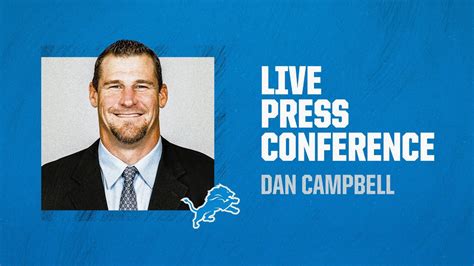 Detroit Lions' Dan Campbell news conference: Watch the replay