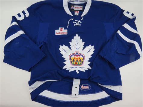 Game Worn Toronto Marlies Authentic AHL Pro Stock Hockey Jersey Size 58 ...