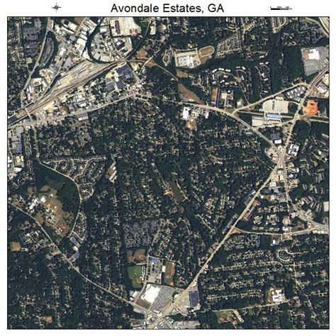 Aerial Photography Map of Avondale Estates, GA Georgia