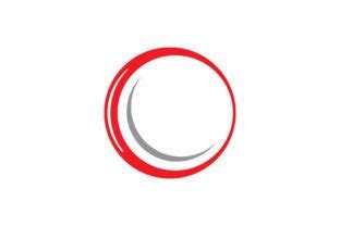 Abstract Red Circle Logo Vector Template Graphic by Bigbang · Creative Fabrica