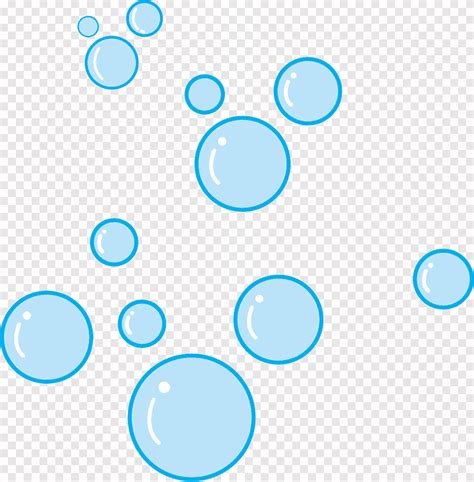 Cartoon blue bubbles, cartoon, blue png | PNGEgg