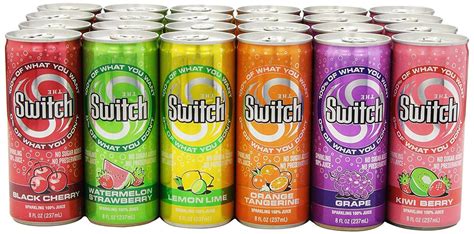 Amazon.com : The Switch Sparkling Juice, Variety Pack, 8- Fl. Oz Cans (Pack of 24) : Sparkling ...