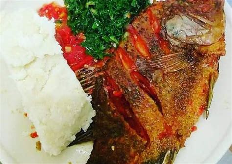 Fried Fish, Kales with Ugali Recipe by Morine Achieng - Cookpad