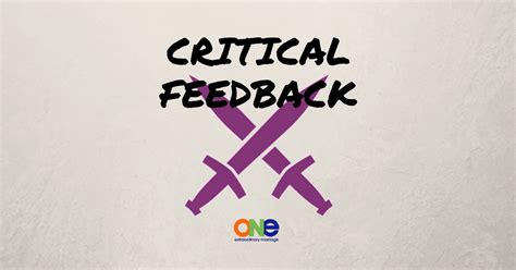 441: CRITICAL FEEDBACK - ONE Extraordinary Marriage