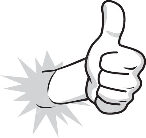 Cartoon Guy Thumbs Up Announcement Sign Achievement Vector, Cartoon ...