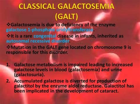 Galactose metabolism disorders