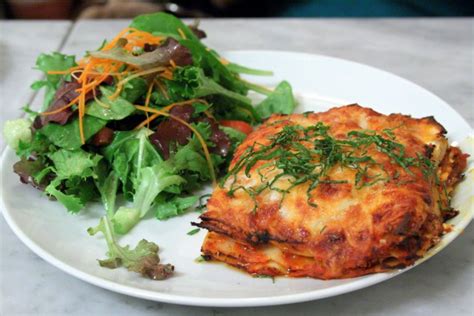 Lasagna with Green Salad