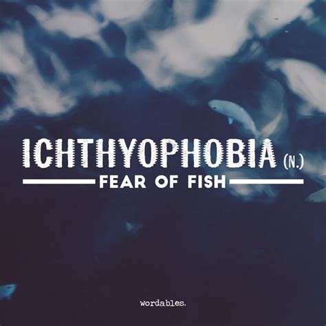 ichthyophobia | Cool words, Words, Phobias