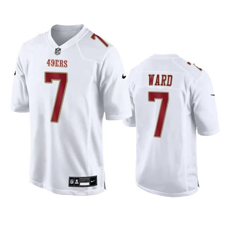 San Francisco 49ers Charvarius Ward Tundra White Fashion Game Jersey ...