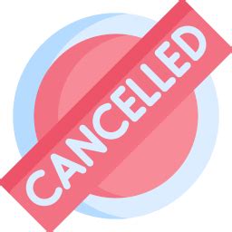 Cancelled Detailed Flat Circular Flat icon | Freepik