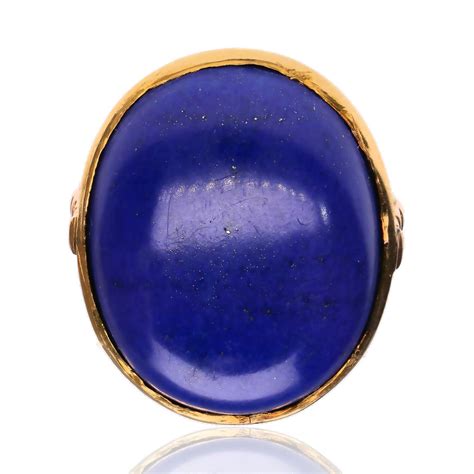 9CT GOLD LAPIS LAZULI RING