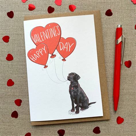 Personalised Dog Happy Valentine's Day Card