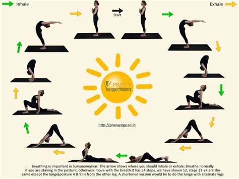 Surya Namaskar Hatha Yoga Sun Salutation Full | PDF