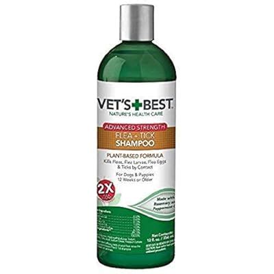 Buy Vet's Best Flea and Tick Advanced Strength Dog Shampoo | Flea ...