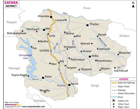 Buy Satara District Map online