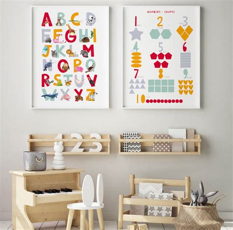 Animal Alphabet Nursery Decor By Little Doodle