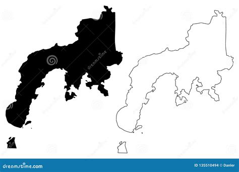 Zamboanga Peninsula Region Map Vector | CartoonDealer.com #135510494