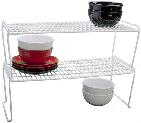 Panacea Large Stackable Wire Shelves, White - Walmart.com