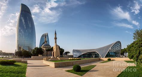 City View Of The Capital Of Azerbaijan Photograph by Liseykina - Fine ...