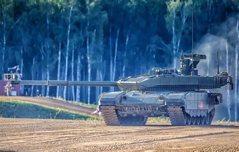 Wallpaper polygon, demonstration, T-90M, Upgraded tank of the Russian ...