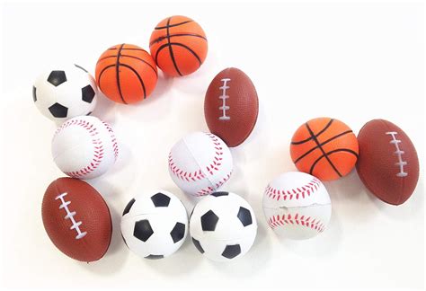 Dazzling Toys Set of 24 Sports Balls for Kids - Soccer Ball, Basketball, F.. - Walmart.com ...