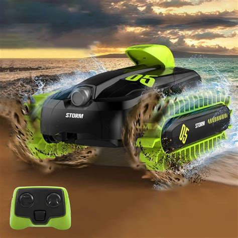 Kids Amphibious RC Tank 360° Drift Stunt Remote Control Tank Deformati ...