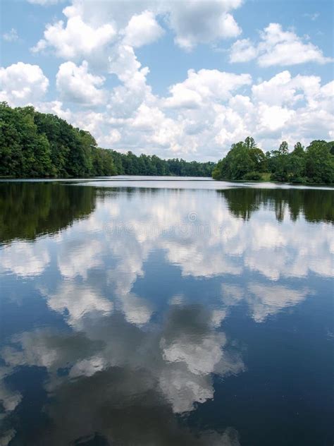 Reflections on Randleman Lake Stock Image - Image of deep, randolph: 154350719