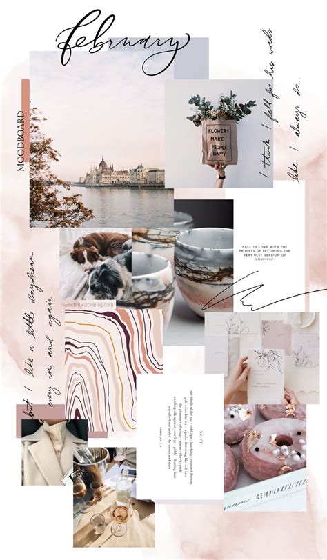 February Free Background + Monthly Goals » Sweet Horizon | Collage background, Aesthetic collage ...