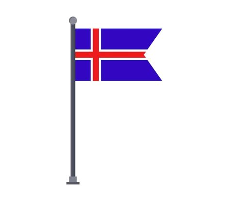 Premium Vector | Iceland flag