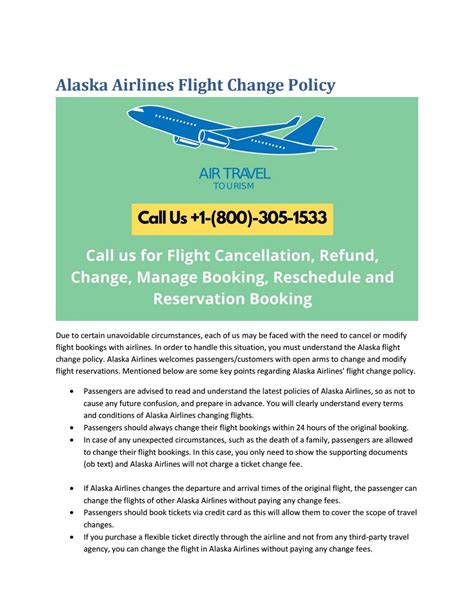 Alaska Airlines Change Policy & Fee | Reschedule Flight Tickets by Air Trip - Issuu