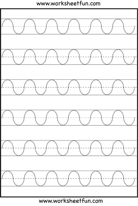 Line Tracing Worksheets For Kindergarten - Name Tracing Generator Free