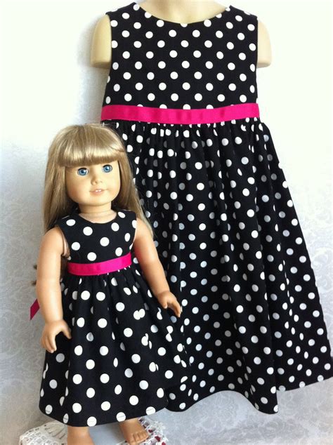 Custom Matching Polka Dot Dress set for Child and American | Etsy | Doll clothes american girl ...