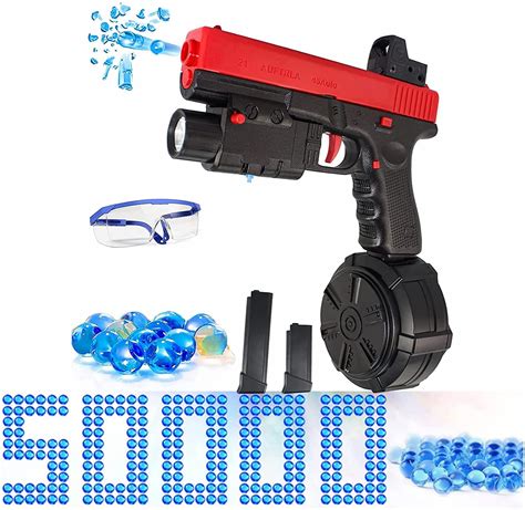 Buy Jm-x2 Gel Ball Blaster Pistol - Electric Splatter Ball Blaster Toy with Water Beads and ...