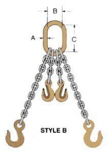 Adjustable Chain Slings With Hooks - Industrial Rope