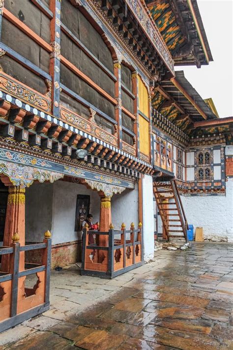 Interior of the Trongsa Dzong Fortress Editorial Stock Image - Image of ...