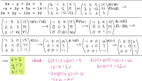 Matrix: linear systems