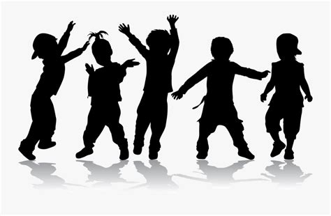 Dance Child Royalty-free Silhouette - Kids Dancing Vector , Free Transparent Clipart - ClipartKey