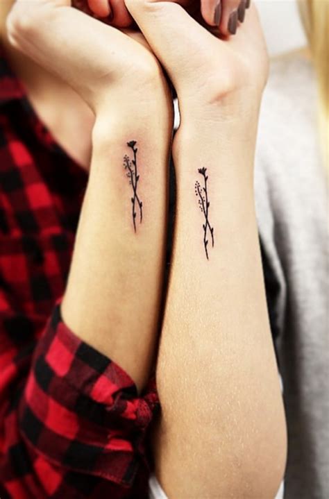 Inspiration and ideas for delicate, minimalist tattoos to get (including matching options with ...