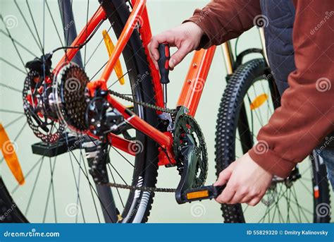 Bike Chain Repair or Adjustment Stock Photo - Image of fixing ...