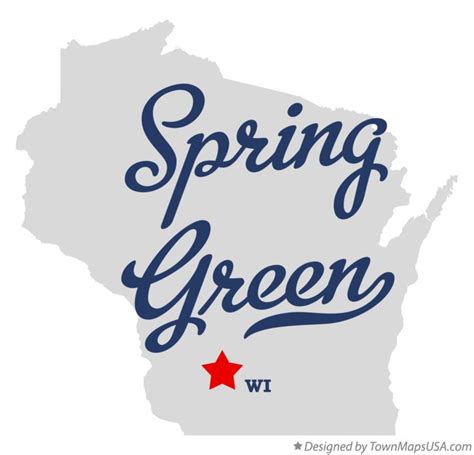 Map of Spring Green, WI, Wisconsin