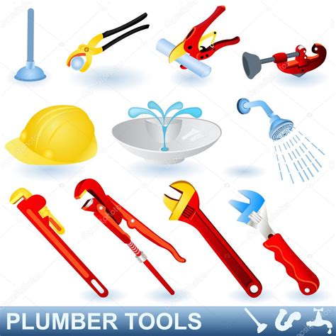 Plumber tools set Stock Vector Image by ©Stiven #2874201