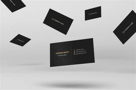 Free Minimalistic Black & Gold Business Card Template – Pixel Surplus