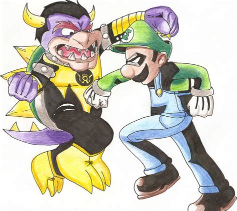 Bowser vs Luigi by mikedeviantart19 on DeviantArt