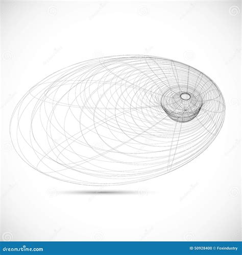 Black Hole Magnetic Field Sketch Icon Template Stock Vector - Illustration of infinite, lines ...