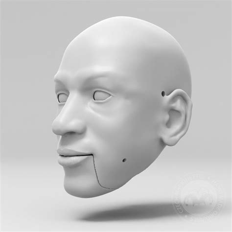 3D Model of Michael Jordan's head for 3D printing | Marionettes.cz